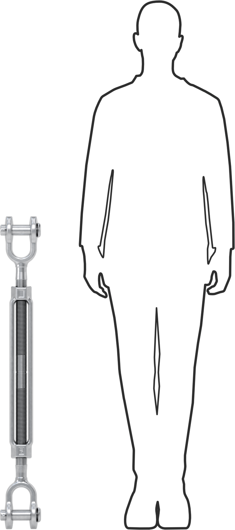 Kaldırma için Çatal-Çatal Gerdirme, 21400 lb. Kapasite, 39-3/4" Geri Çekilmiş Uzunluk