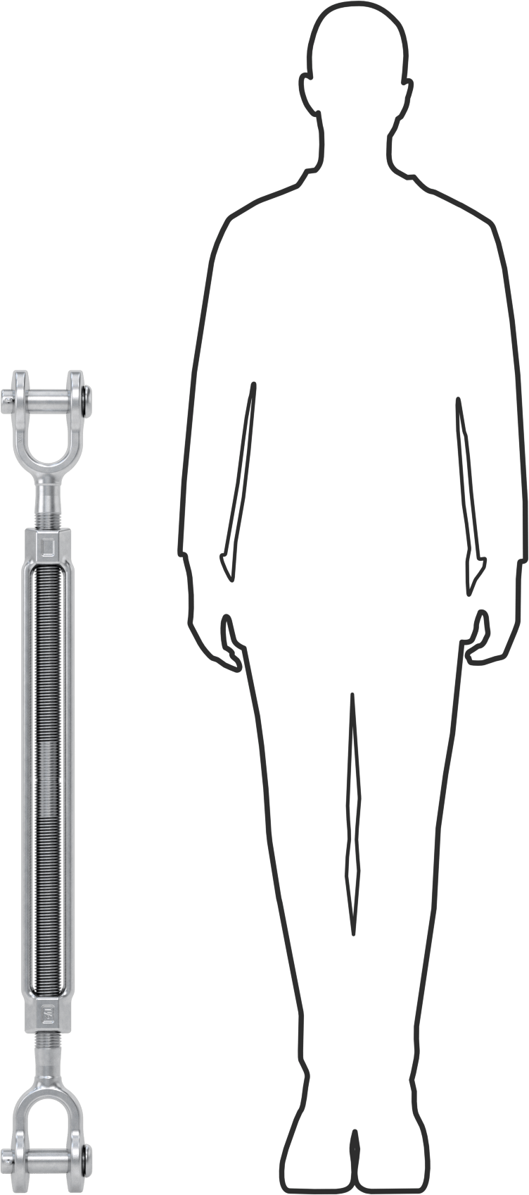 Kaldırma için Çatal-Çatal Gerdirme, 21400 lb. Kapasite, 46-1/4" Geri Çekilmiş Uzunluk