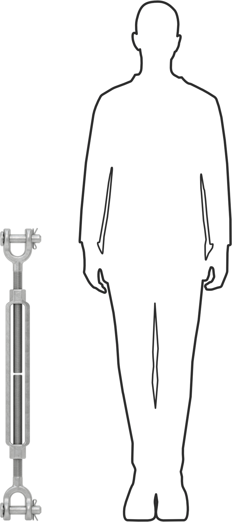 Kaldırma için Çatal-Çatal Gerdirme, 15200 lb. Kapasite, 37-1/2" Geri Çekilmiş Uzunluk