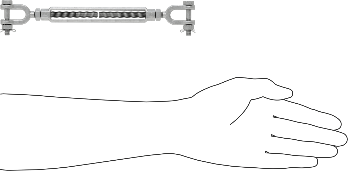 Kaldırma için Çatal-Çatal Gerdirme, 800 lb. Kapasite, 9-1/4" Geri Çekilmiş Uzunluk
