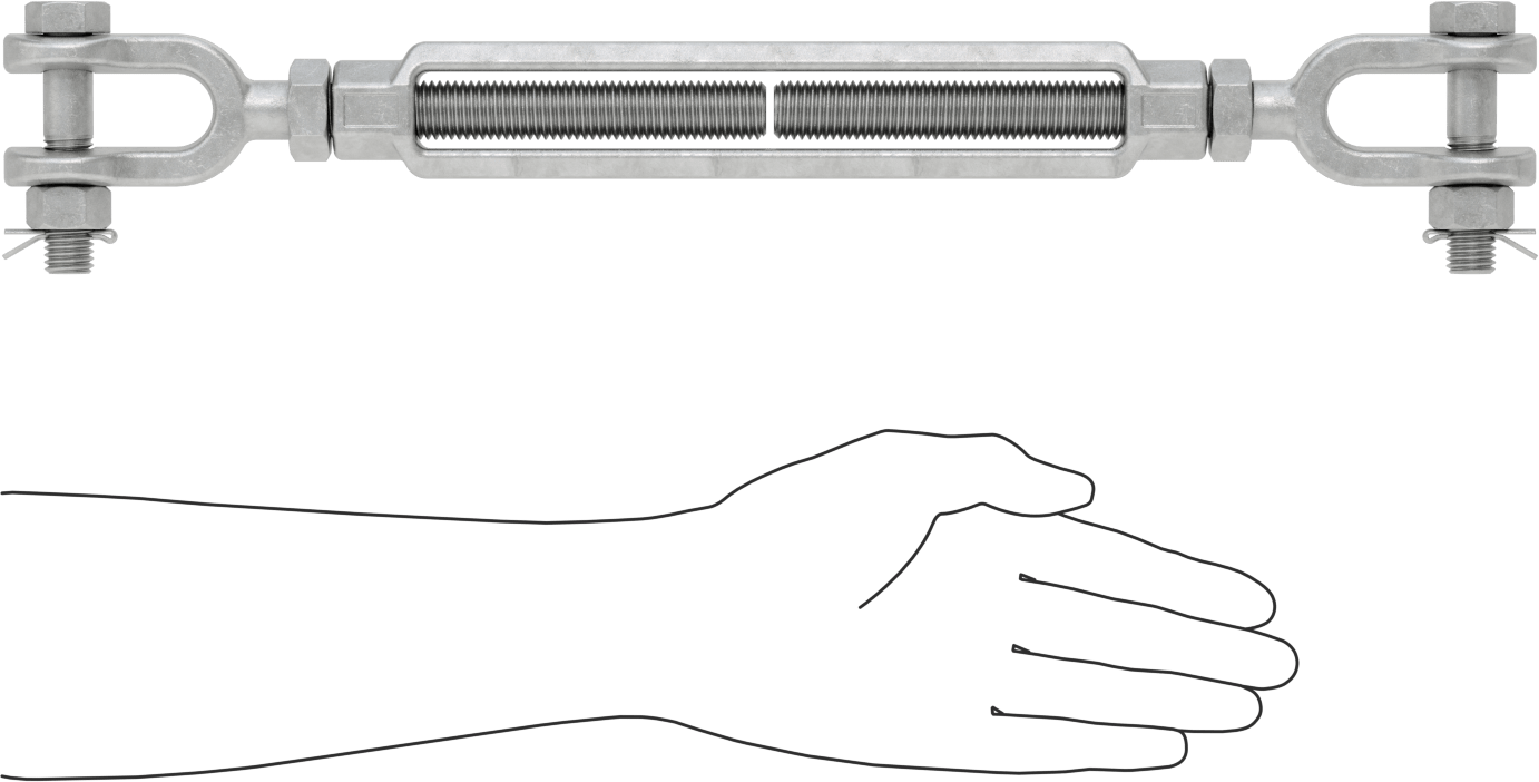 Kaldırma için Çatal-Çatal Gerdirme, 5200 lb. Kapasite, 19-1/2" Geri Çekilmiş Uzunluk