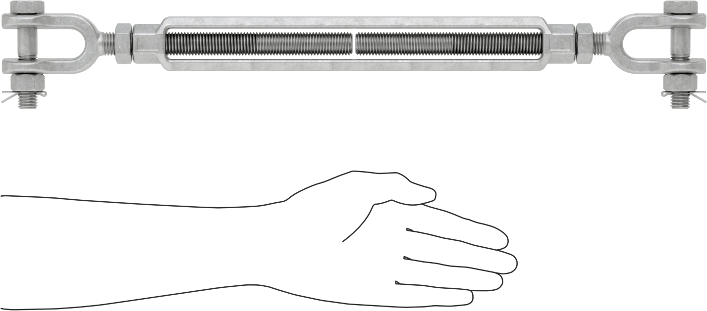 Kaldırma için Çatal-Çatal Gerdirme, 5200 lb. Kapasite, 22-1/2" Geri Çekilmiş Uzunluk