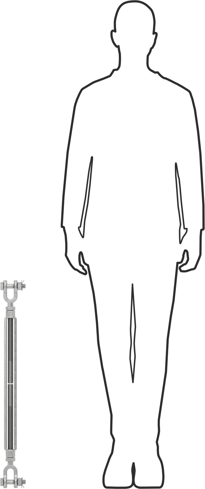 Kaldırma için Çatal-Çatal Gerdirme, 5200 lb. Kapasite, 28-1/2" Geri Çekilmiş Uzunluk