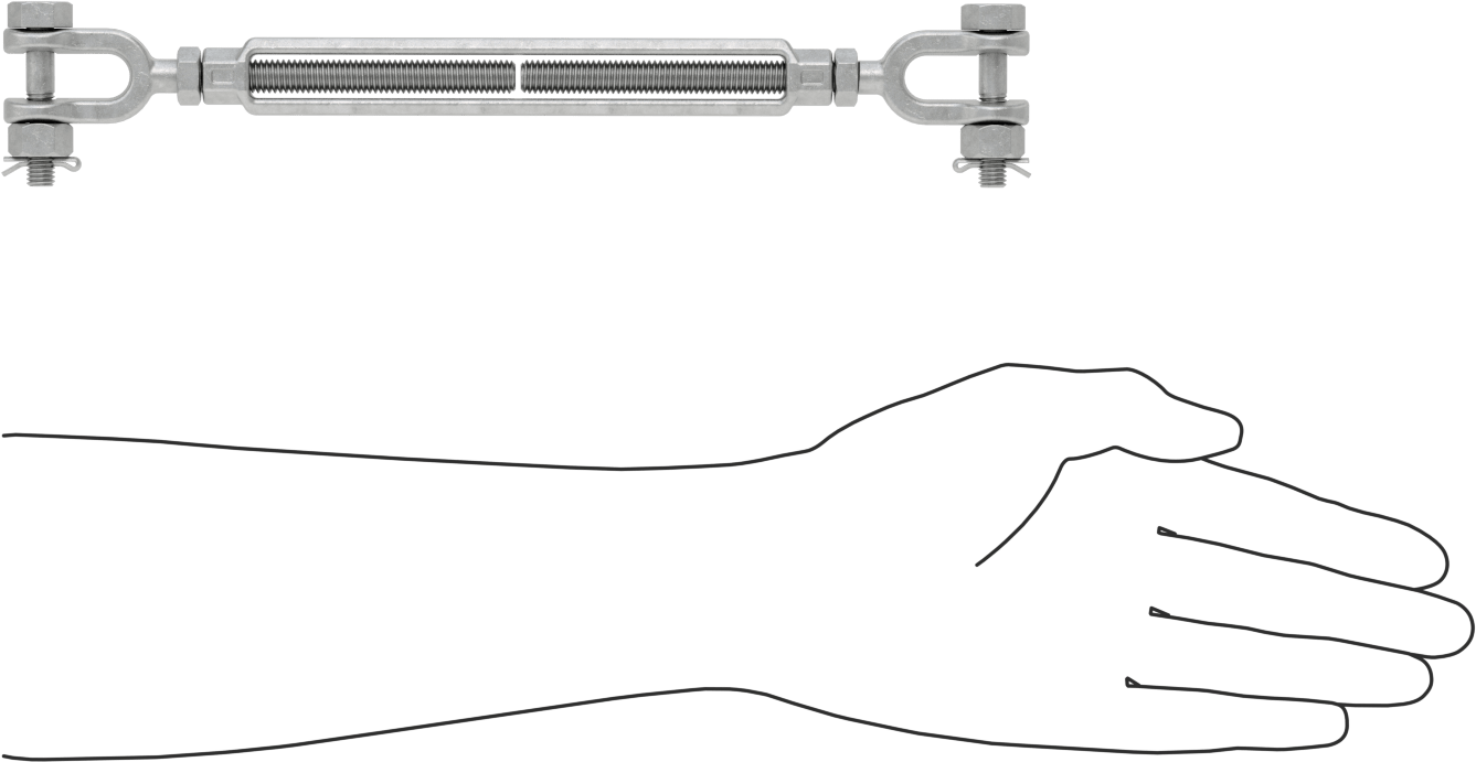 Kaldırma için Çatal-Çatal Gerdirme, 1200 lb. Kapasite, 11-1/2" Geri Çekilmiş Uzunluk