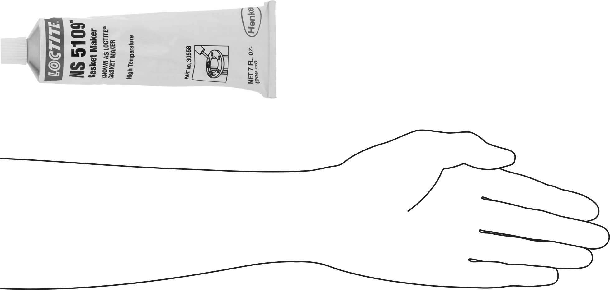 Yüksek Sıcaklık Conta Sızdırmazlık Maddesi, Loctite® NS 5109, 7 oz. Tüp