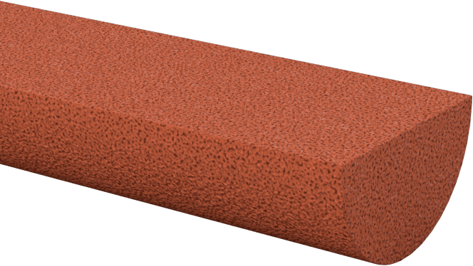 Çelik için Tıkanmaya Dayanıklı Parlatma Taşı, Düz Yarım Yuvarlak, 320 Kum, 4“ Uzunluk x 3/8” Genişlik