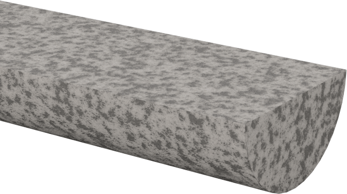 Çelik için Tıkanmaya Dayanıklı Parlatma Taşı, Düz Yarım Yuvarlak, 100 Kum, 4“ Uzunluk x 1/2” Genişlik
