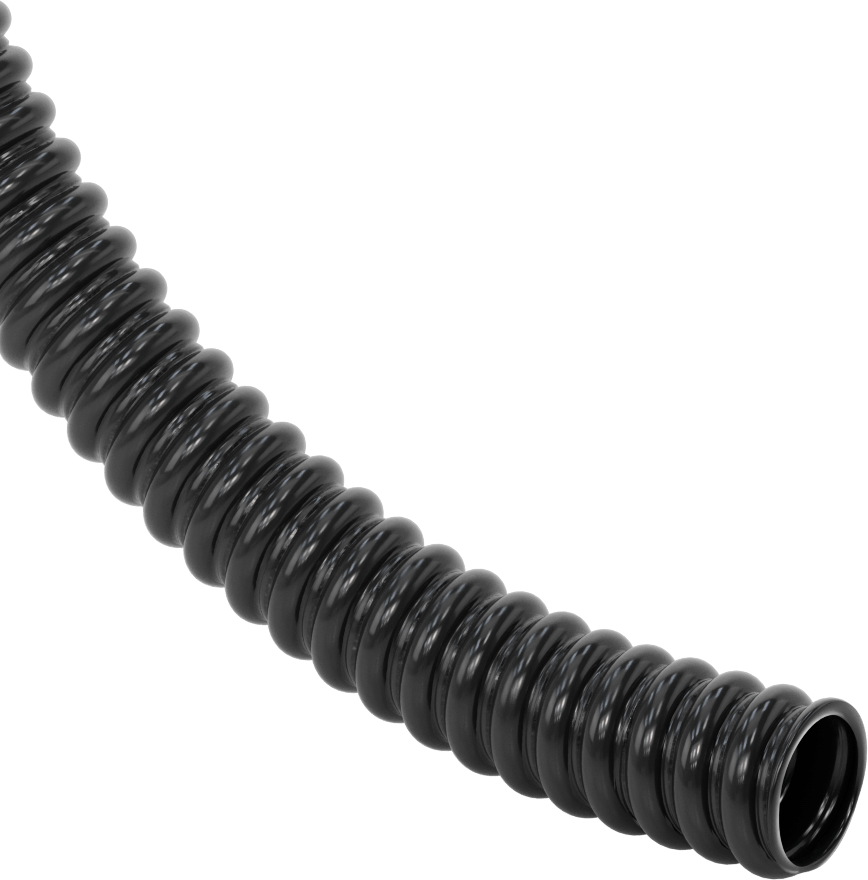 Statik Kontrol Kanal Hortumu, Metal Talaşları ve Yonga için, 1-1/4" ID, 1-5/8" OD