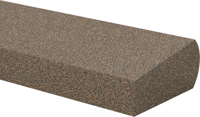 Çelik için Tıkanmaya Dayanıklı Parlatma Taşı, Düz Konturlu, 100 Kum, 4" Uzunluk, 7/16" Genişlik