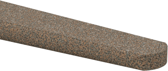 Çelik için Tıkanmaya Dayanıklı Parlatma Taşı, Konik Oval, 240 Kum, 4" Uzunluk, 3/16“ ila 1/2” Genişlik