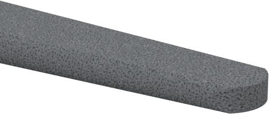Çelik için Tıkanmaya Dayanıklı Parlatma Taşı, Konik Oval, 100 Kum, 4“ Uzunluk x 3/16” ila 1/2" Genişlik