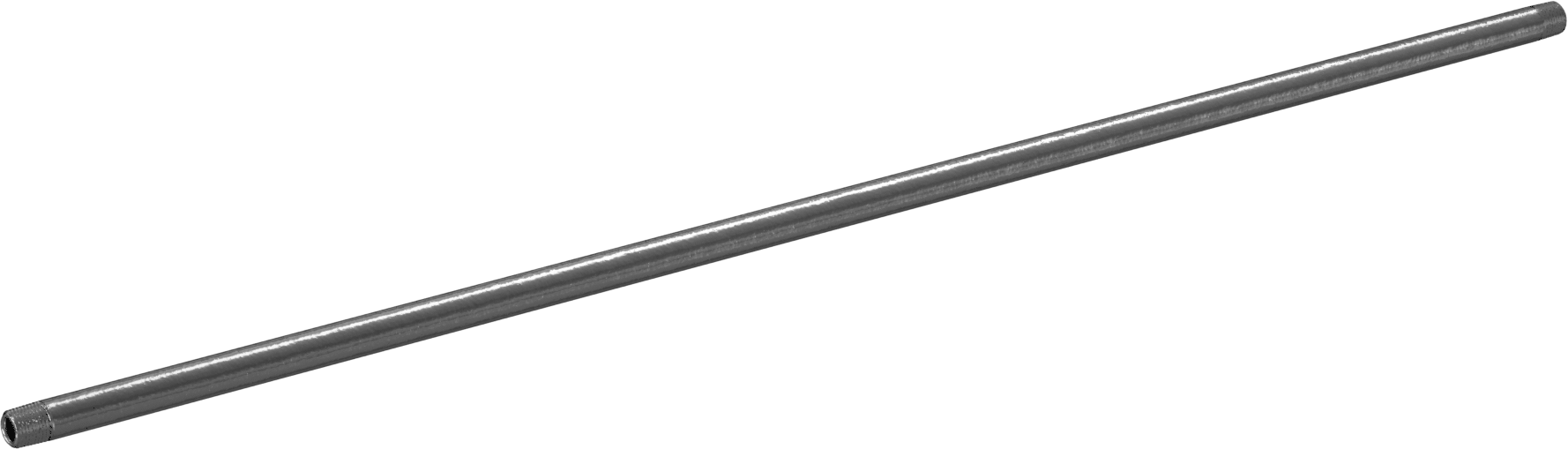 Standart Cidarlı Pirinç Dişli Boru Nipeli, Her İki Ucu Dişli, 1/8 NPT, 20" Uzunluk