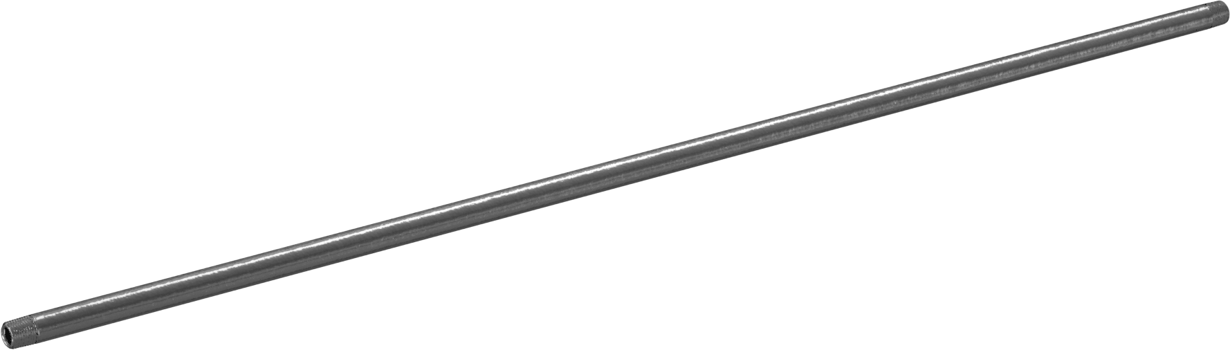 Standart Cidarlı Pirinç Dişli Boru Nipeli, Her İki Ucu Dişli, 1/8 NPT, 22" Uzunluk