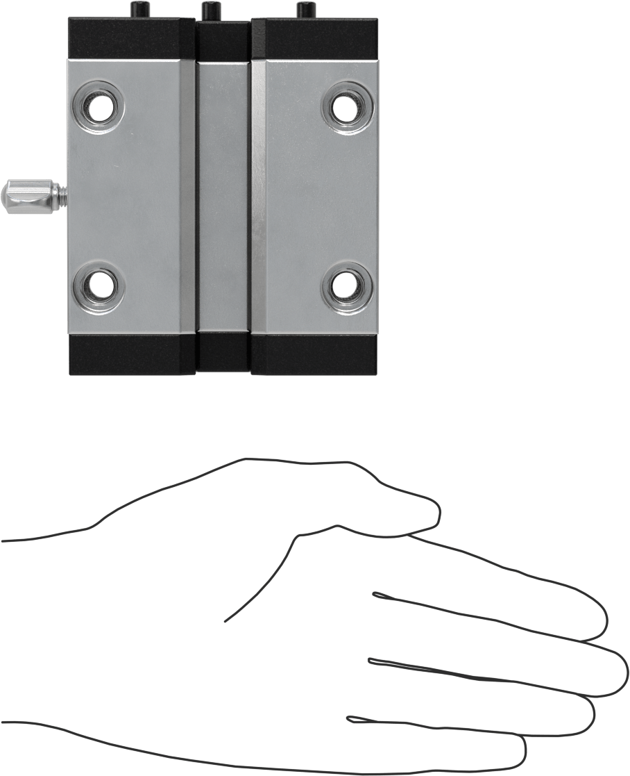 Kendinden Hizalamalı Kilitli Manşonlu Rulman Taşıyıcı, 30 mm Genişlikte Ray için, 90 mm Genişlik