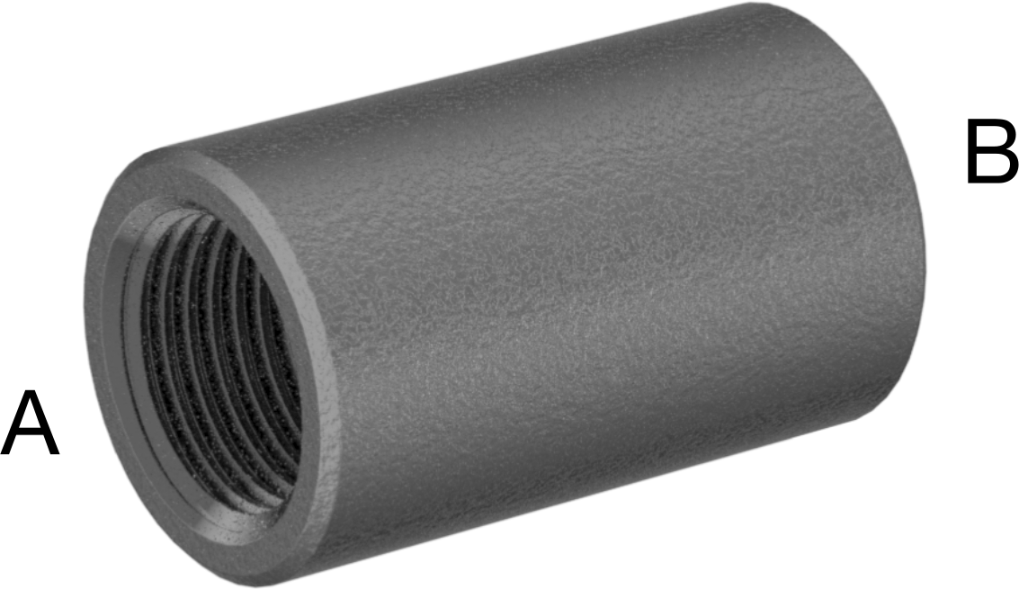 Yüksek Basınçlı Çelik Boru Bağlantı Elemanı, Düz Redüktör, 1/2 x 1/4 NPT Dişi