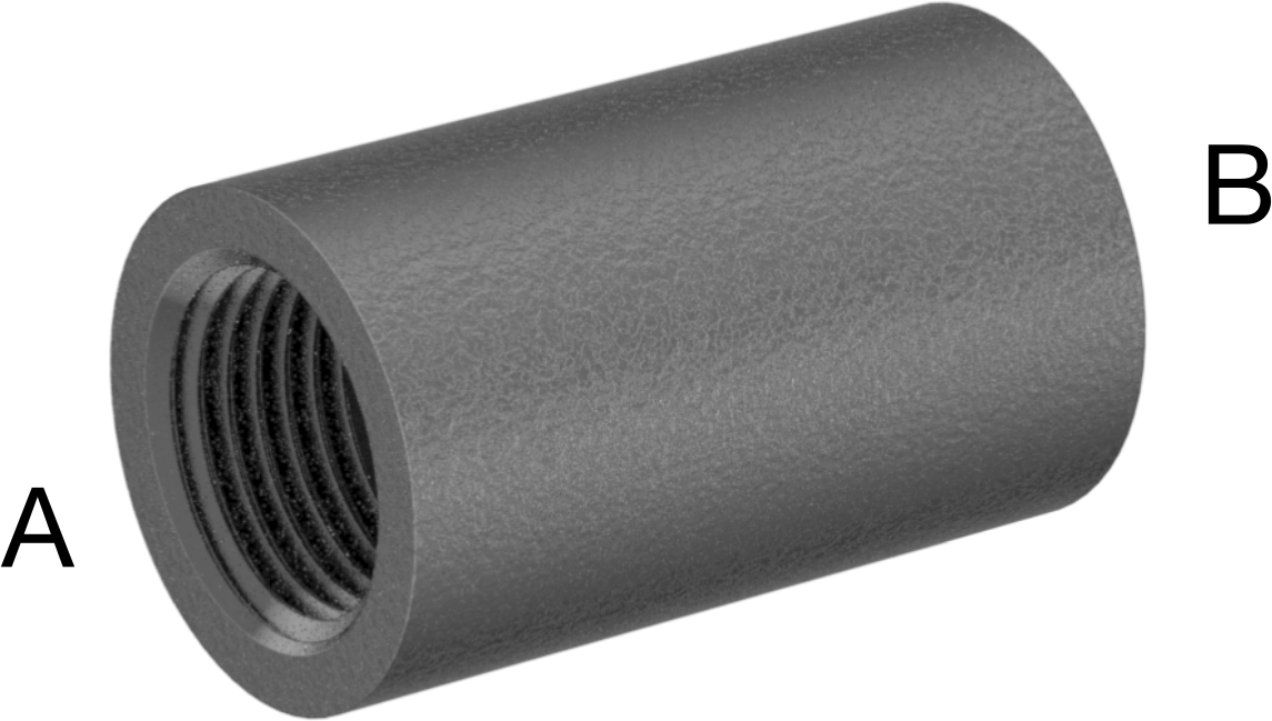 Yüksek Basınçlı Çelik Boru Bağlantı Elemanı, Düz Redüktör, 1/2 x 1/8 NPT Dişi