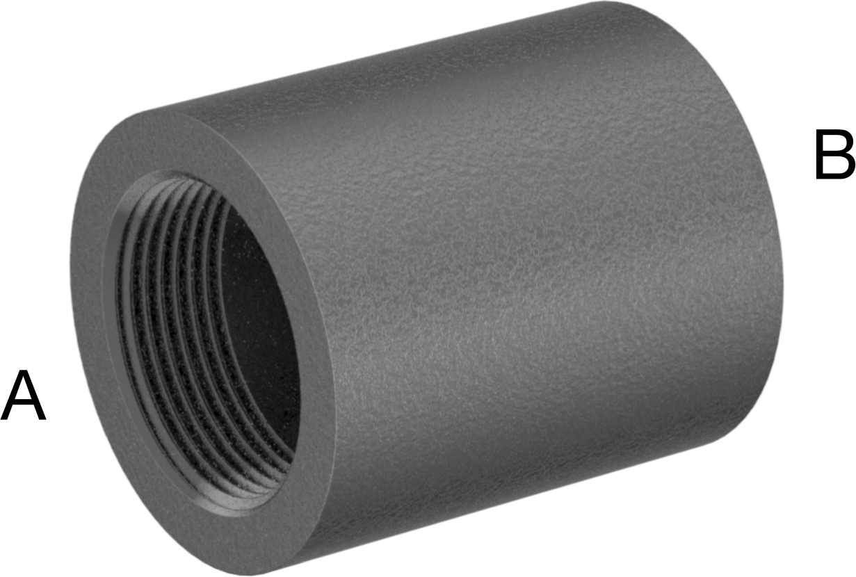 Yüksek Basınçlı Çelik Boru Bağlantı Elemanı, Düz Redüktör, 1-1/4 x 3/8 NPT Dişi