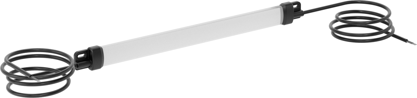 Renk Değiştiren Muhafaza Şerit Işığı, Beyaz/Kırmızı Ampullerle, Sabit Kablo Bağlantısı, 14-1/8“ Uzunluk x 5/8” Yükseklik