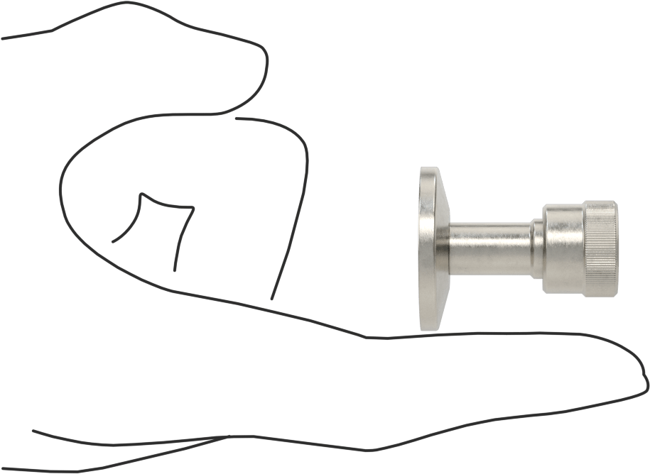 Hızlı Kelepçeli Yüksek Vakum Bağlantı Parçası, 3/4 inç Dış Çaplı Boru x 1/4 inç Dış Çaplı Sıkıştırma Borusu için Adaptör
