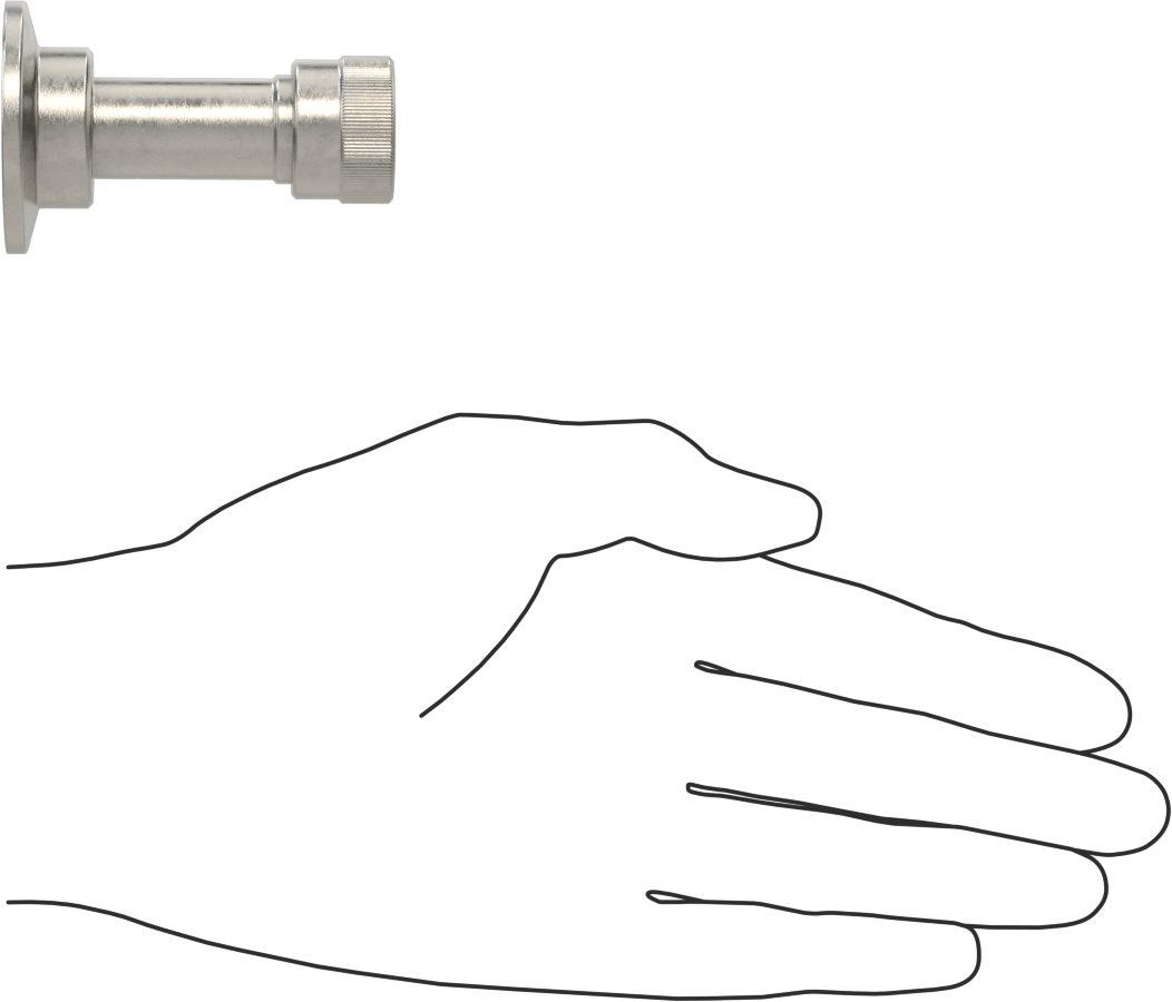 Hızlı Kelepçeli Yüksek Vakum Bağlantı Parçası, 1“ Boru Dış Çapı x 1/2” Dış Çaplı Sıkıştırma Borusu için Adaptör