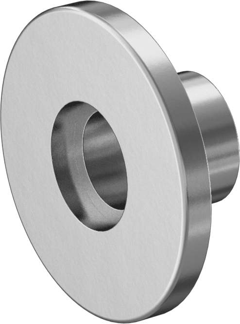 Hızlı Kelepçeli Yüksek Vakum Bağlantı Parçası, Paslanmaz Çelik Boru için, 1/2" Boru x Alın Kaynaklı Boru için, 1/2" Uzunluk