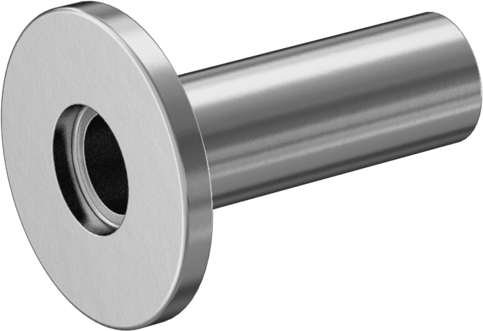 Hızlı Kelepçeli Yüksek Vakum Bağlantı Parçası, Paslanmaz Çelik Boru için, 1/2" Boru x Alın Kaynağı için, 1-9/16" Uzunluk