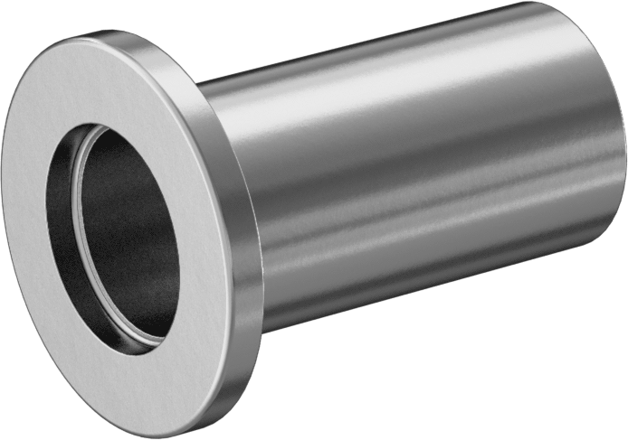 Hızlı Kelepçeli Yüksek Vakum Bağlantı Parçası, Paslanmaz Çelik Boru için, 3/4" Boru x Alın Kaynağı için, 1-9/16" Uzunluk
