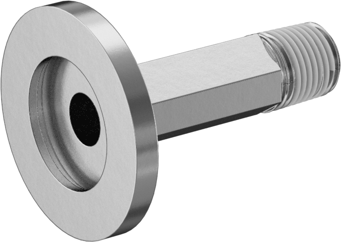 Hızlı Kelepçeli Yüksek Vakum Bağlantı Parçası, Paslanmaz Çelik Boru için, 3/4" Boru x 1/8 NPT Erkek için Adaptör