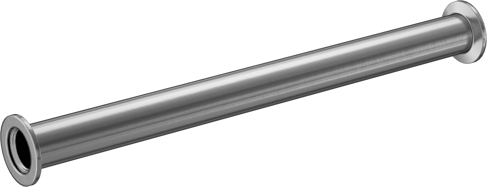 Hızlı Kelepçeli Yüksek Vakum Bağlantı Parçası, Paslanmaz Çelik Boru için, 1" Dış Çaplı Boru için Konektör, 12-1/2" Uzunluk