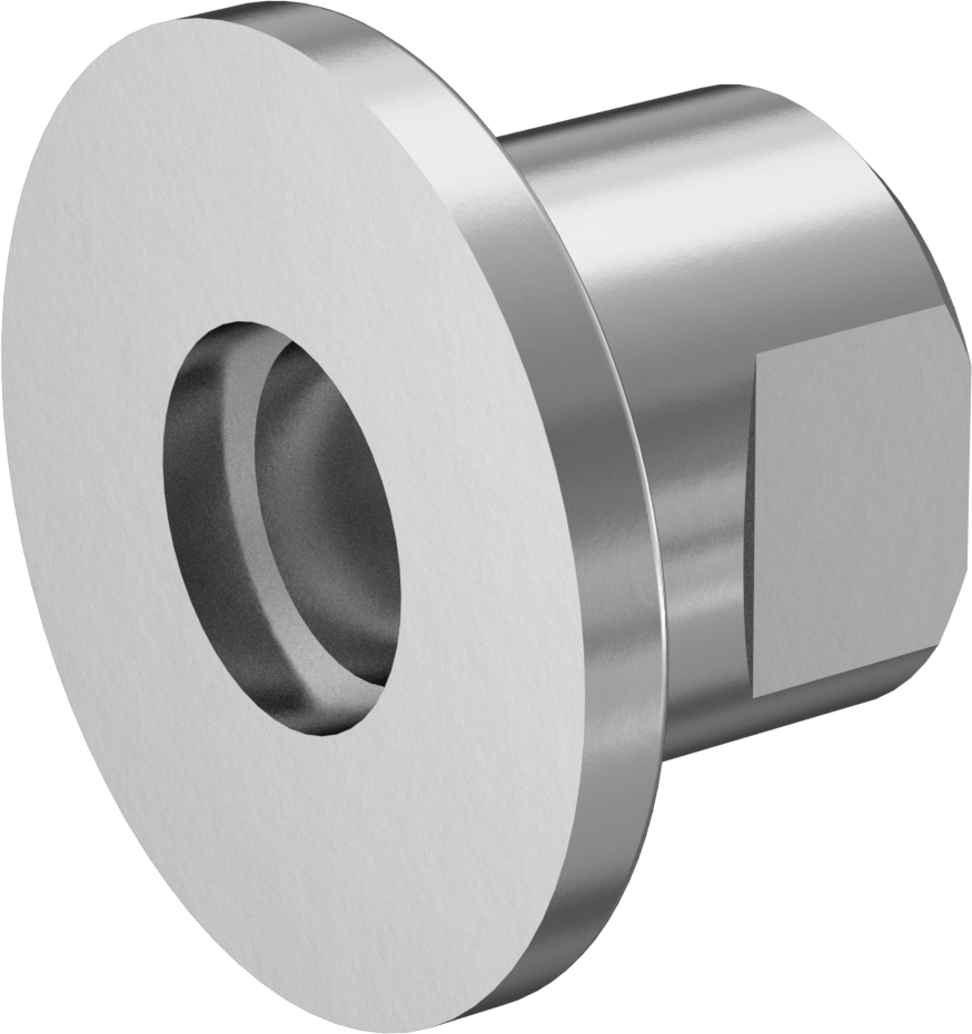 Hızlı Kelepçeli Yüksek Vakum Bağlantı Parçası, 1/2" Boru Dış Çapı x 1/8 NPT Dişi için Adaptör