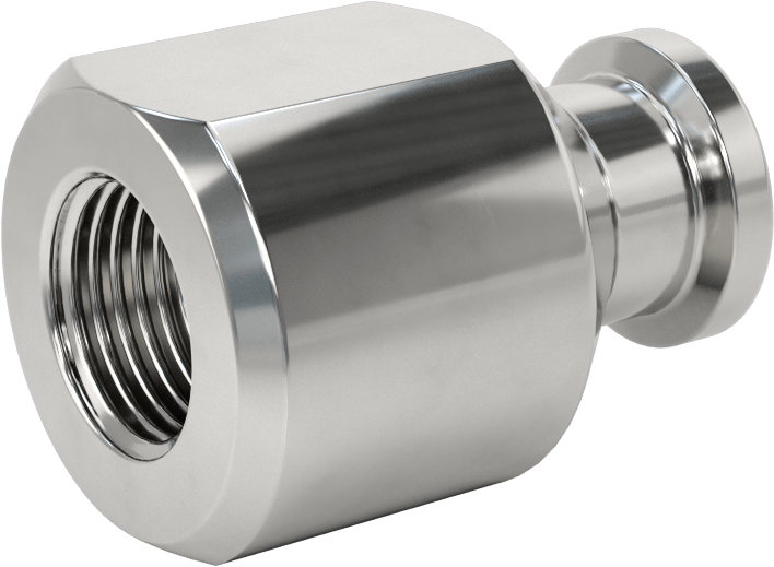 Yüksek Parlaklıkta Hızlı Sıkıştırmalı Sıhhi Boru Bağlantı Elemanı, 1/2" Dış Çaplı Boru x 1/2 NPT Dişi için 316L Paslanmaz Çelik Adaptör
