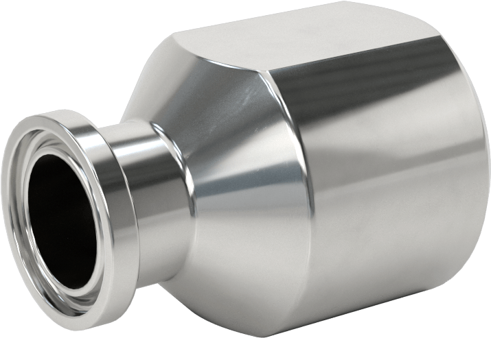 Yüksek Parlaklıkta Hızlı Sıkıştırmalı Sıhhi Boru Bağlantı Elemanı, 3/4" Dış Çaplı Boru x 3/4 NPT Dişi için 316L Paslanmaz Çelik Adaptör