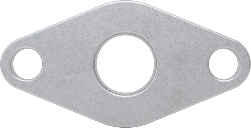İki Cıvatalı Flanş Montajlı Hazır Montajlı Rulman Muhafazası, 16 mm Rulman Genişliği için, 14 mm Yatak Dış Çapı için, 57 mm Toplam Uzunluk