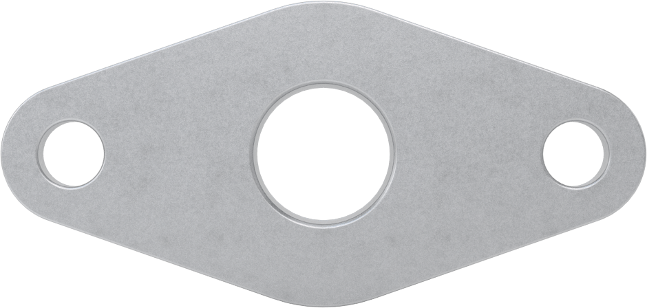 İki Cıvatalı Flanş Montajlı Hazır Montajlı Rulman Muhafazası, 23 mm Rulman Genişliği için, 22 mm Rulman Dış Çapı için, 102mm Toplam Uzunluk