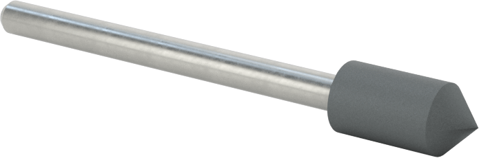 Metaller için Taşlama Ucu, 1/8" Şaft Çapı, B54 Şekil Numarası, 100 Kum