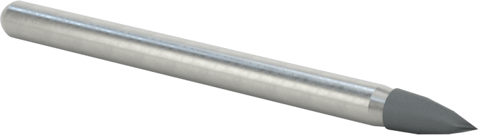 Metaller için Taşlama Ucu, 1/8" Şaft Çapı, B55 Şekil Numarası, 120 Kum