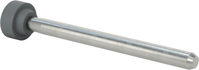 Metaller için Taşlama Ucu, 1/8" Şaft Çapı, W166 Şekil Numarası, 80 Kum