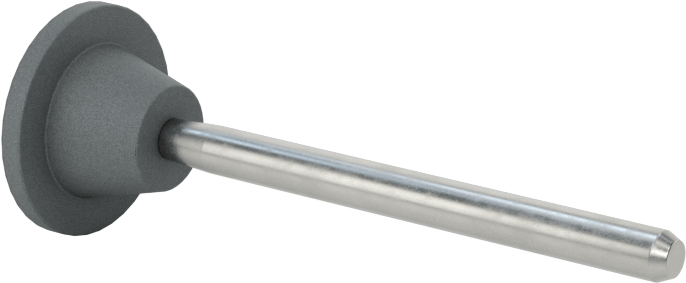 Metaller için Taşlama Ucu, 1/8" Şaft Çapı, W190 Şekil Numarası, 100 Kum