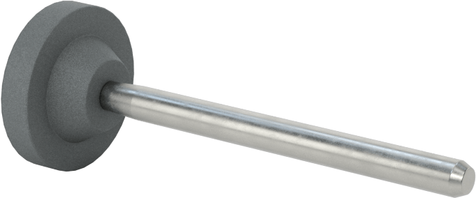 Metaller için Taşlama Ucu, 1/8" Şaft Çapı, W191 Şekil Numarası, 80 Kum