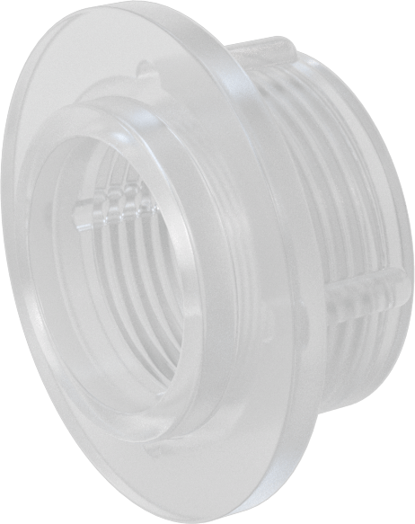 Duvar Delikli Plastik Tank Bağlantı Parçası, 1 NPT Dişi x Kaynak