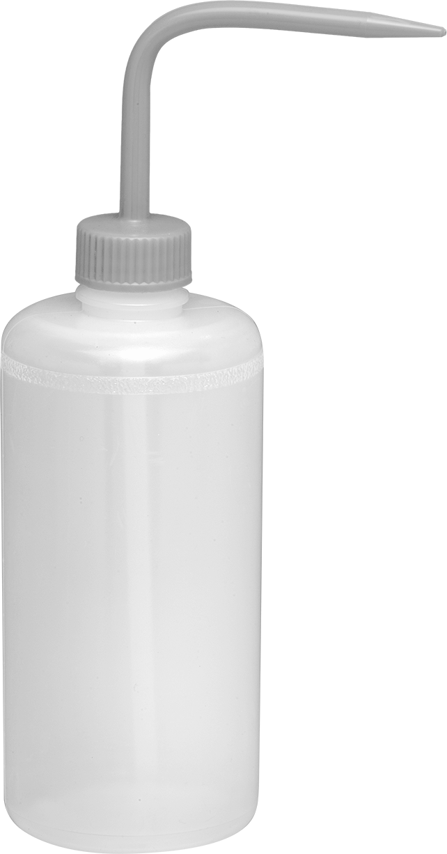 Açılı Nozullu Sıkma Şişesi, Havalandırmasız Kapak, 8 FL. oz Kapasite, 8" Yükseklik, 1" Ağız Dış Çapı