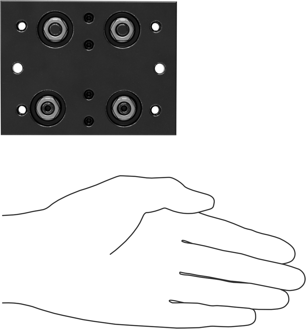 Eğriler için Raylı Makaralı Taşıyıcı, 175 mm Ray Bükülme Yarıçapı için