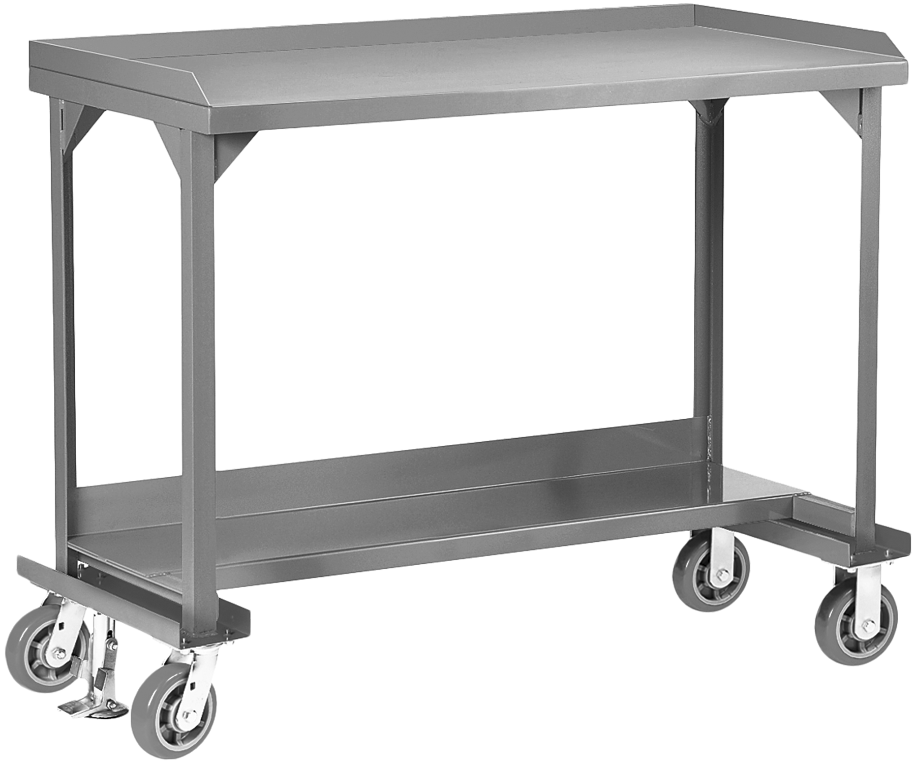 Rolling Table with Shelf