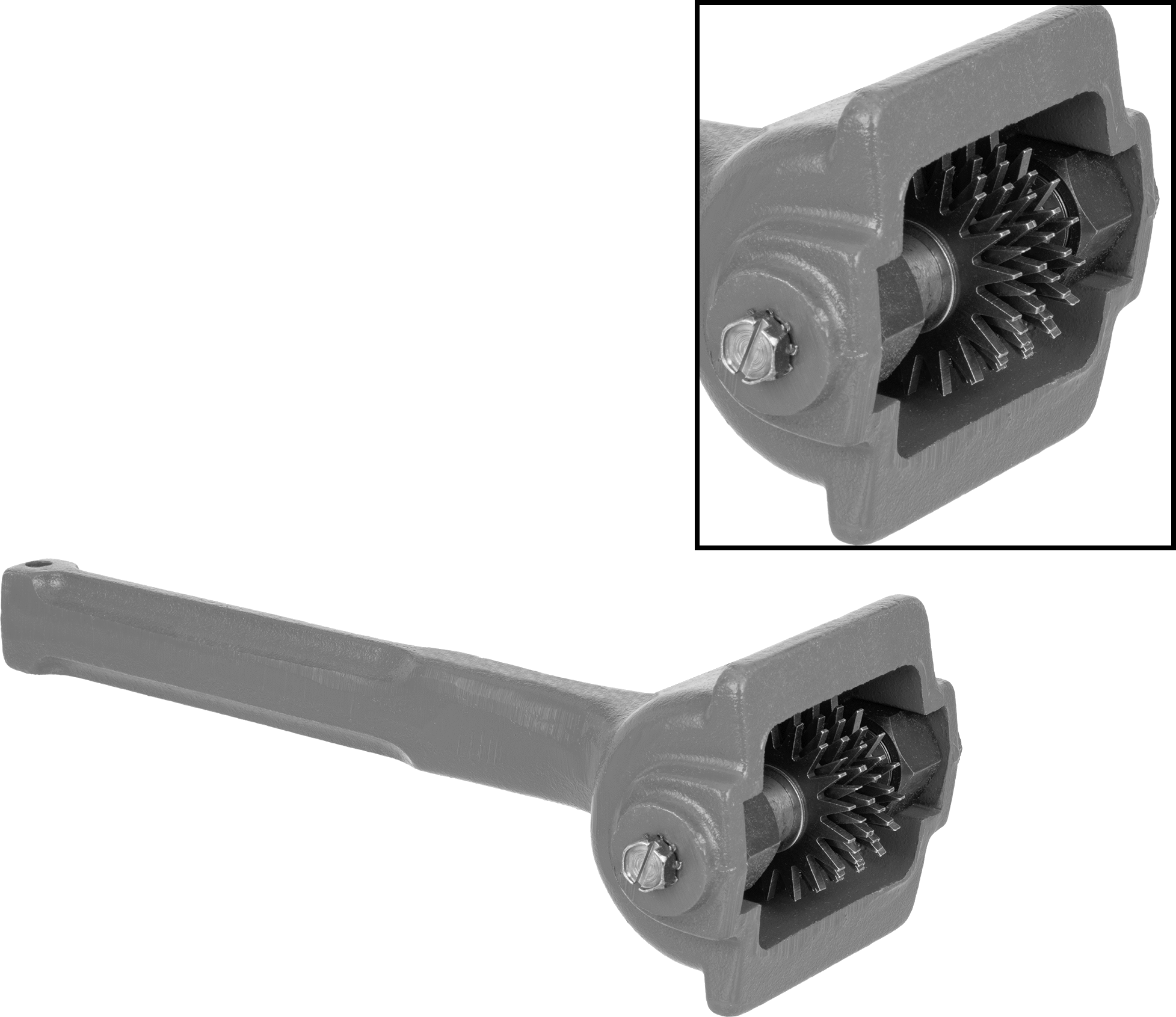 With Spur Cutters and Foot Rest