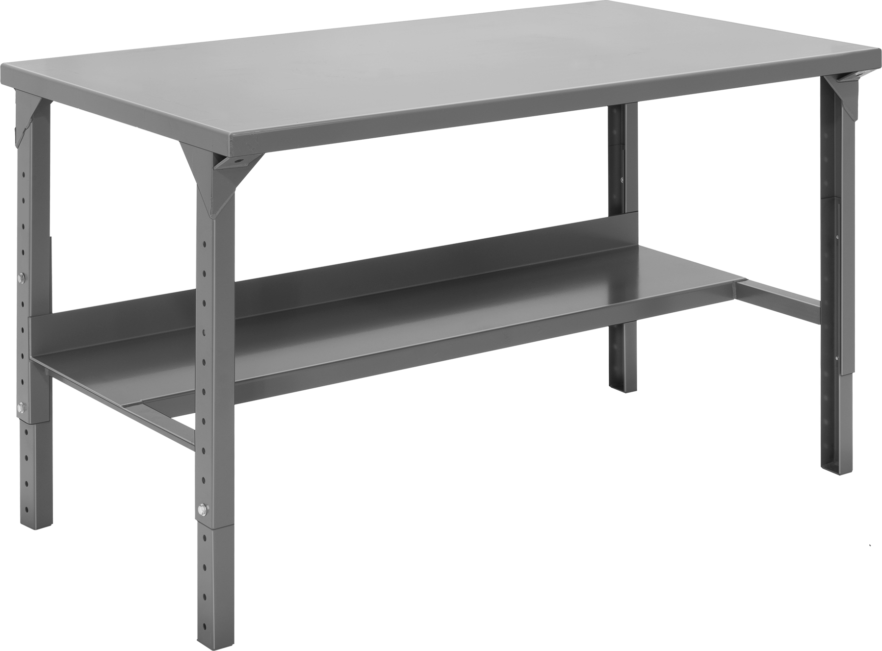 Stationary Table with Shelf