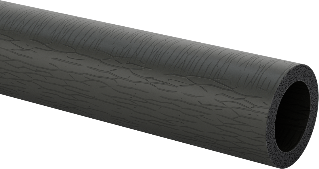 Yırtılmaya Dayanıklı Silikon Köpük Boru Yalıtımı, 3/8" Kalın Duvar, 1-5/8" ID, 6 Fit Uzunluk