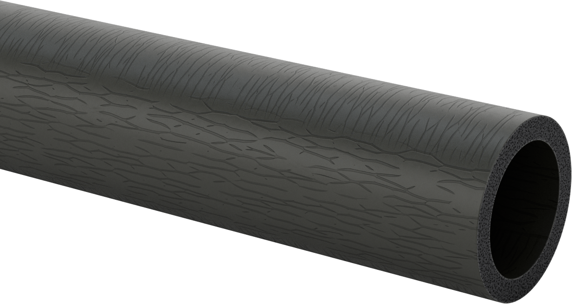 Yırtılmaya Dayanıklı Silikon Köpük Boru Yalıtımı, 3/8" Kalın Duvar, 2-1/8" ID, 6 Fit Uzunluk