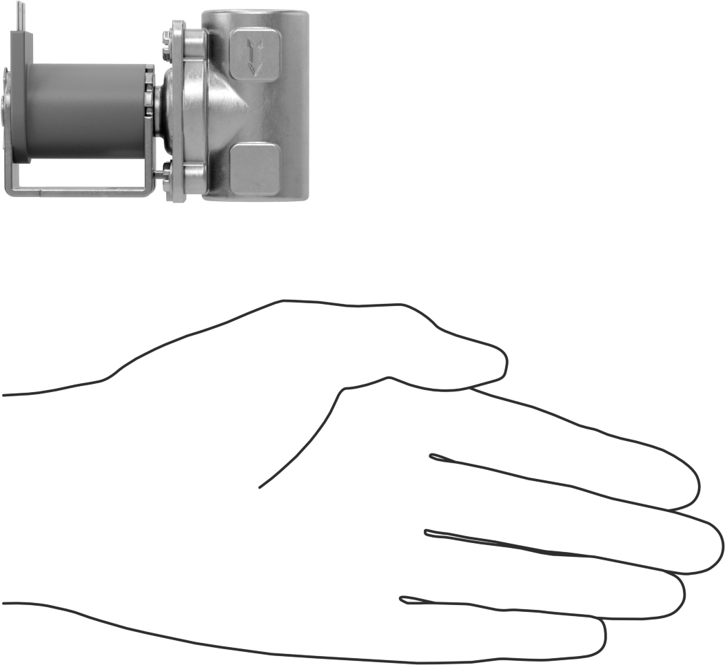 İçme Suyu için Solenoid Açma/Kapama Valfi, 303 Paslanmaz Çelik, 120V AC, 3/8 NPT Dişi