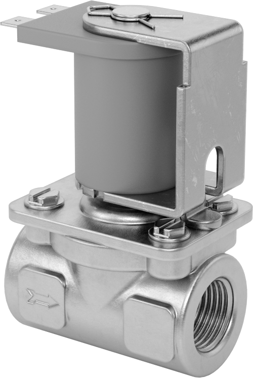 İçme Suyu için Solenoid Açma/Kapama Valfi, 303 Paslanmaz Çelik, 120V AC, 3/8 NPT Dişi