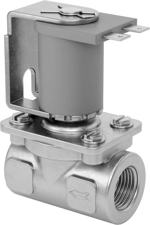 İçme Suyu için Solenoid Açma/Kapama Valfi, 303 Paslanmaz Çelik, 120V AC, 3/8 NPT Dişi